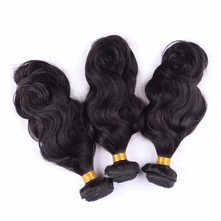 Weaving Double Drawn Indian Human Hair Weft Unprocessed Remy Virgin Machine Hair Weft