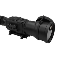 Lunette de vision thermique infrarouge Roevision 640x512, grossissement 4,4x, monoculaire thermique 12um, portée 1200m, télémètre laser intégré