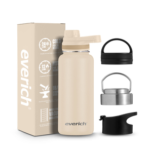 Su misura 3 coperchi campione gratuito bottiglie d'acqua doppia parete sottovuoto in acciaio inox Tumbler con Logo - Product Image 2