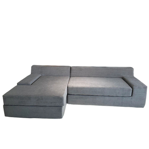 Sofá Esquinero Comprimido en Forma de L, Empacado en Rollo, Mueble de Compresión sin Marco, Esponja Completa, Tela, OEM, ODM, Directo de Fábrica - Product Image 3