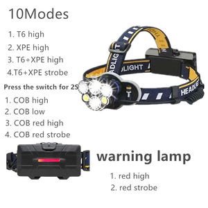Chất lượng tốt speleology đồ trang sức đánh giá cao chuyên nghiệp chiếu sáng LED <span class=keywords><strong>Torch</strong></span> Đèn pin đỏ cảnh báo an toàn mờ đèn pha - Product Image 2