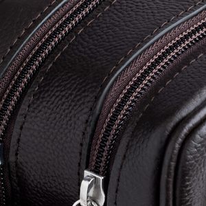 Sac à main en PU pour homme avec logo personnalisé, grande capacité, léger, résistant à l'usure, sac de toilette de luxe, vente en gros - Product Image 5