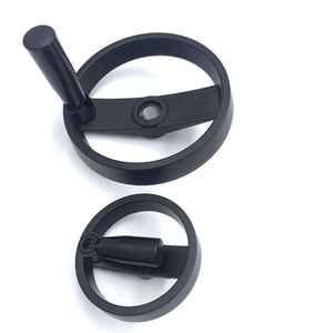 100 125 160 200 nhựa hợp kim nhôm rắn tay bánh xe đôi nói CNC tay quay với xoay tay cầm - Product Image 5