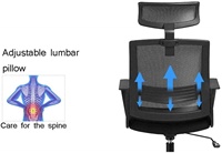 Chaise de bureau pivotante en maille, réglable en hauteur, Sillas De Escritorio, vente en gros, à bon prix