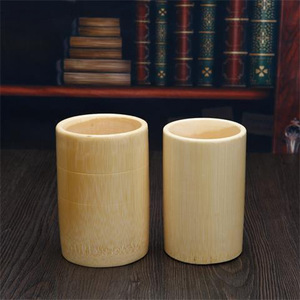 Bamboo <b>Cupping</b> Cup Carbonized Bamboo Manual Control Pain Relief Therapy Tool - Product Image 2