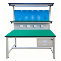 Table de travail antistatique, table d'inspection, table de maintenance pour ligne de production R&D, bureau d'inspection, table d'emballage
