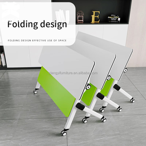 Table de bureau moderne pour salle de <span class=keywords><strong>réunion</strong></span>, mobilier de bureau modulaire, table de conférence pliable empilable, table de formation - Product Image 2