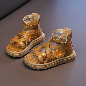 Nuovi Sandali Romani Estivi per Bambine, Scarpe da Principessa per Bambine, Suola Morbida, Casual, da Spiaggia, Leggeri e Traspiranti - Product Image 3
