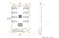 Sistema de control de tarjeta de recepción de pantalla LED de pared Novastar MRV328 Vido-Compre tarjeta receptora de alta calidad