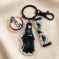 Vente en gros de porte-clés en acrylique personnalisés, porte-clés en acrylique miniatures imprimés par UV, fabrication DIY