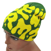 Bonnet unisexe en laine acrylique d'hiver, chaud et doux, doublure en satin protège vos cheveux, développement personnalisé de vos motifs et logos de marque