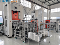Machine automatique de fabrication de barquettes en aluminium robuste de 80 tonnes à structure en H pour barquettes de 660 ml avec PLC Mitsubishi LK-T80
