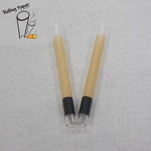 109MM transparent glass mouth roll <b>paper</b> unbleached <b>biodegradable</b> smoking accessories - Product Image 2