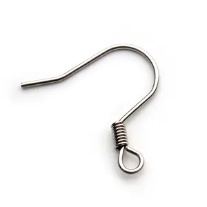 size about 20*18mm China Earring Suppliers Make Earring Jewelry accessories silver earing hooks stainless steel earring fishhook