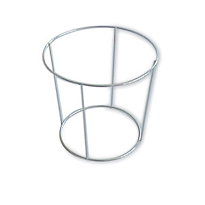 Supporto per vassoio di pesce in filo metallico, forma rotonda, per cucinare e servire - Product Image 1
