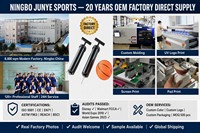 Pompe à ballon JUNYE double action, gonfleur d'air portable avec aiguilles et manomètre, pour basketball, football, volley-ball, en matériau PP, logo personnalisé