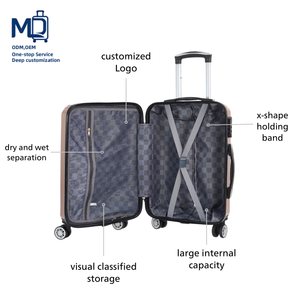 <span class=keywords><strong>Valises</strong></span> à roulettes <span class=keywords><strong>de</strong></span> luxe modernes, prix direct d'usine OEM/ODM, ensemble <span class=keywords><strong>de</strong></span> 3 pièces avec serrure à combinaison, portables pour les voyages - Product Image 5