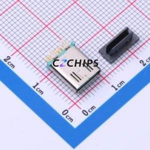 HC-TYPE-C-14P-VS10.0D-3A-F1.6-G-02 USB Connector Through hole Component (THT) Connector Type-C USB 3.1 Female Through Hole - Product Image 1