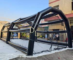 Không khí thương mại niêm phong Inflatable đánh trạm bóng chày quần vợt Golf phạm vi Inflatable batting lồng rùa <span class=keywords><strong>backstop</strong></span> HDPE Net - Product Image 2