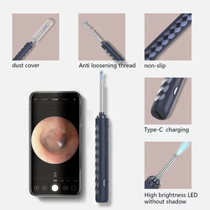 Vente en gros de nettoyeur d'oreille endoscopique pour bébé adulte Nettoyeur d'oreille visuel intelligent sans fil Otoscope Outil de retrait de cire d'oreille avec caméra - Product Image 4