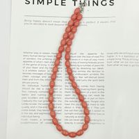 Collier de jade naturel Shimashan Bijoux faits à la main à la mode Chaîne de clavicule de couleur Collier de perles populaire