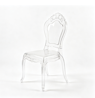 Chaise Princesse en Acrylique Transparent Empilable pour Hôtels, Banquets, Mariages et Événements – Vente en Gros et Location pour Fêtes