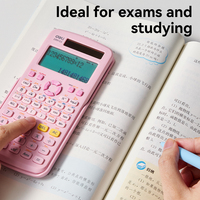 Deli ED991ES # Calculatrice scientifique #417F-10 + 2 chiffres # YELLOW Solar + batterie Examens et étude de l'utilisation du test des étudiants