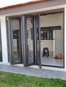 <span class=keywords><strong>Porte</strong></span> <span class=keywords><strong>coulissante</strong></span> pliante populaire pour balcon, véranda, bureau, cloison en verre insonorisée, <span class=keywords><strong>porte</strong></span> accordéon - Product Image 6