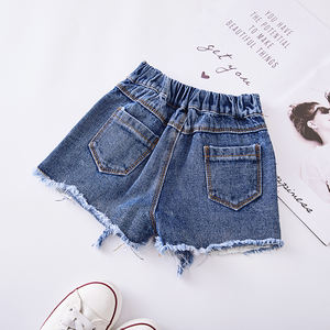 Shorts de Mezclilla de Cintura Alta para Niñas, Moda 2019, Alta Calidad, Venta al Por Mayor - Product Image 4