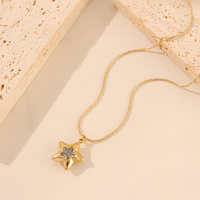 Collier ras du cou en acier inoxydable plaqué or PVD 18 carats avec pendentif cœur, chaîne lame, bijoux tendance et sportifs pour femme