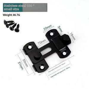 Loquet <span class=keywords><strong>de</strong></span> <span class=keywords><strong>porte</strong></span> <span class=keywords><strong>de</strong></span> <span class=keywords><strong>grange</strong></span> à verrouillage rabattable Lot <span class=keywords><strong>de</strong></span> 4 loquets <span class=keywords><strong>de</strong></span> <span class=keywords><strong>porte</strong></span> petite <span class=keywords><strong>porte</strong></span> <span class=keywords><strong>de</strong></span> sécurité noire coulissante armoire à vin <span class=keywords><strong>porte</strong></span> <span class=keywords><strong>de</strong></span> placard pour fenêtre d'armoire - Product Image 2