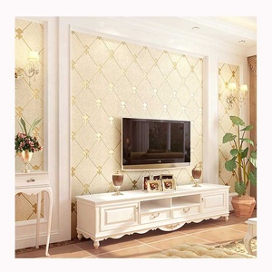 Papel pintado de rayas onduladas de estilo europeo minimalista moderno Fondo de TV de dormitorio <span class=keywords><strong>Administraci</strong></span>ón de entretenimiento doméstico no tejido - Product Image 6