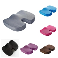 Coussin de siège en mousse à mémoire de forme orthopédique amovible de haute qualité pour voiture et bureau