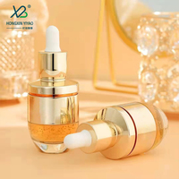 Ensemble de bouteilles de luxe de 30ml pour les cosmétiques de soin de la peau Emballage vide Conteneur de soin de la peau Couvercle en métal Bouteille en verre Conteneur de liquide