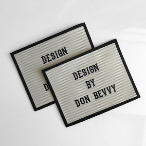 Étiquettes tissées avec nom de marque pour vêtements de bébé, personnalisation automatique, haute qualité, - Product Image 5