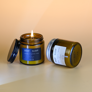 Candela Votiva Artigianale in Vetro Satinato con Cera di Soia Profumata, Grande e Moderna, per Natale, Halloween, Aromaterapia, Regalo - Product Image 4