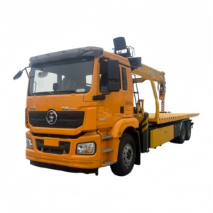 Camion de remorquage lourd diesel Shacman Delong avec grue de levage pour le dépannage d'urgence des véhicules en bord de route - Product Image 1