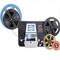 Convertidor Digital de Películas Super 8, Escáner Digitalizador con Sensor CMOS, Interfaz USB, Pantalla de 2.4 Pulgadas, Convierte Bobinas de 3-9 Pulgadas, Archivos MP4 de 1080P, 32 GB