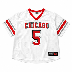 <b>Women's</b> <b>Mesh</b> Football Jersey Crop <b>Top</b> Breathable <b>Mesh</b> Shirt Short Sleeve Sports Streetwear Custom Logo - Product Image 2