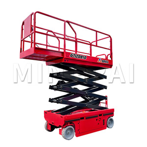 Plataforma Elevadora de Tijera Autopropulsada de 10m, Plataforma de Elevación Eléctrica, Vehículo Móvil para Trabajo Aéreo - Product Image 4