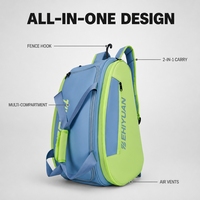 Sac de sport professionnel pour pickleball, badminton, tennis, avec compartiment séparé pour chaussures, grande capacité, multifonctionnel, rangement pour raquettes
