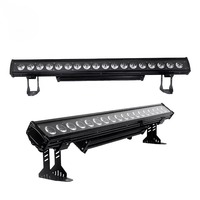 Lotus IP65 extérieur 18x10W 4-en-1 LED barre de lavage Smart APP + WiFi + contrôle de la batterie matrice lumière pour DJ parc à thème blanc chaud aluminium