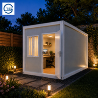Maison conteneur modulaire de luxe à assemblage rapide de 20 pieds pour jardin, ferme ou cour