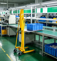 Plateforme élévatrice manuelle à treuil pour rouleaux de papier, auto-chargeante, entièrement électrique