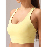 Soutien-gorge de sport élastique personnalisé FH pour femme, nouveau soutien-gorge de yoga et de fitness pour femme, dos nageur, maintien élevé, respirant, type débardeur/camisole