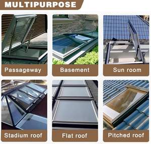 Fenêtre de toit à persiennes verticales automatiques Fuxing, en verre trempé, pour grenier et véranda - Product Image 3