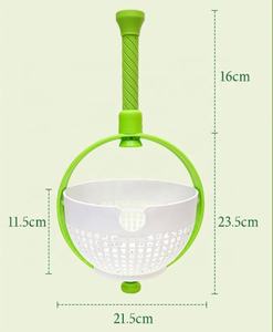 Panier d'égouttage rotatif en gros, hermétique, écologique, en plastique moulé par injection, pour le nettoyage et la déshydratation des légumes et des fruits - Product Image 3
