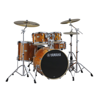 Batterie de percussions Stage Custom Series Honey Amber Birch Shell 5 pièces avec 3 ou 4 supports de cymbales, cymbales non incluses