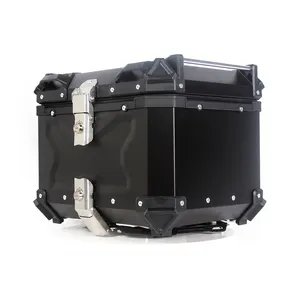 تصميم جديد صندوق خلفي 45L حافظة علوية صندوق دراجة نارية صندوق خلفي للسكوتر اكسسوارات اخري دراجة نارية من الالومنيوم