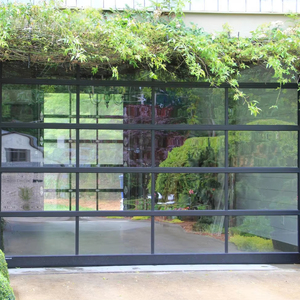 Porte de <span class=keywords><strong>garage</strong></span> panoramique en verre et aluminium - <span class=keywords><strong>Vente</strong></span> directe du fabricant moderne (tailles personnalisées) - Product Image 1